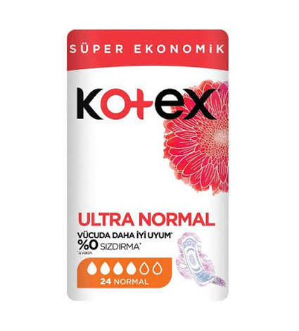 نوار بهداشتی کوتکس مدل Ultra Normal سایز متوسط بسته 24 عددی