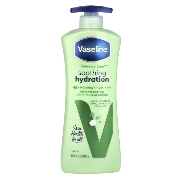 لوسیون بدن وازلین مدل Soothing Hydration حجم 600 میل
